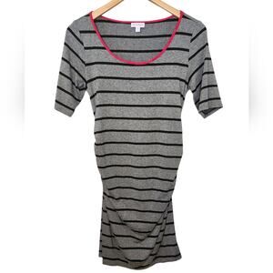 A Pea in the Pod stretch striped maternity dress Medium